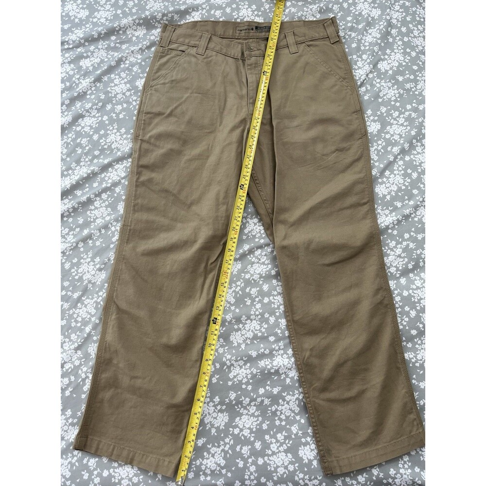 Carhartt Men's 38x30 Rigged Flex Rigby Canvas Work Pants Tan 102291-253 Relaxed